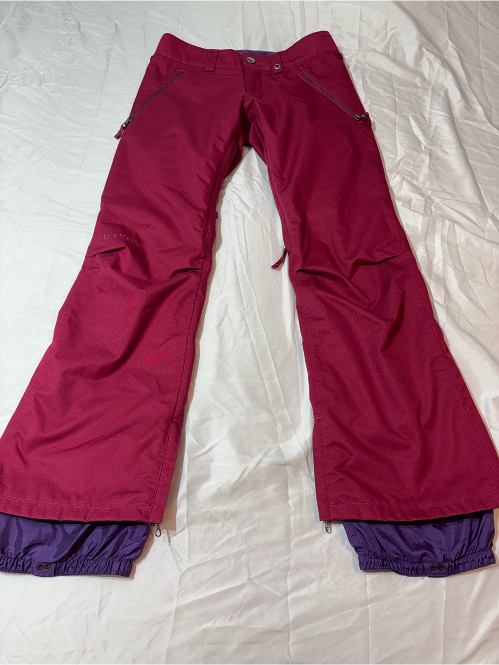Burton Dryride Snowboarding Pants Size XS - Magenta & Purple